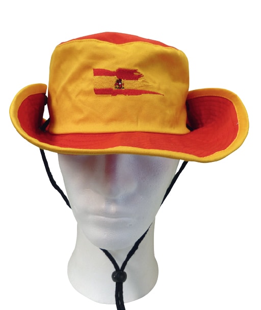 Cowboyhut Spanien, rot-gelb