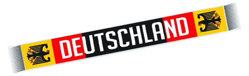 Schal&#x20;bedruckt&#x20;Baumwoll-Touch&#x20;140x17&#x20;cm&#x20;Deutschland&#x20;Balken&#x20;Nr&#x20;1
