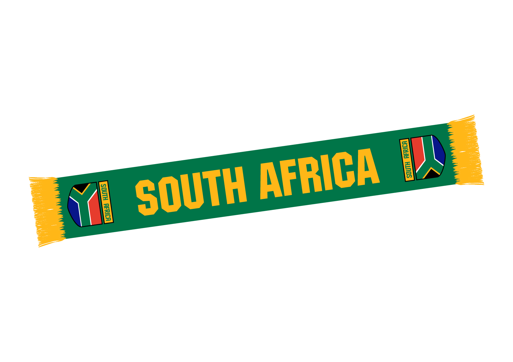 Schal Südafrika, grün