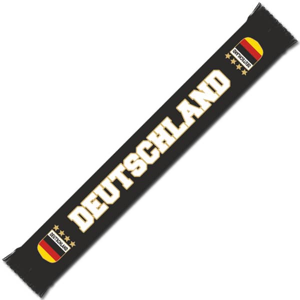 Schal&#x20;Deutschland&#x20;schwarz-gold