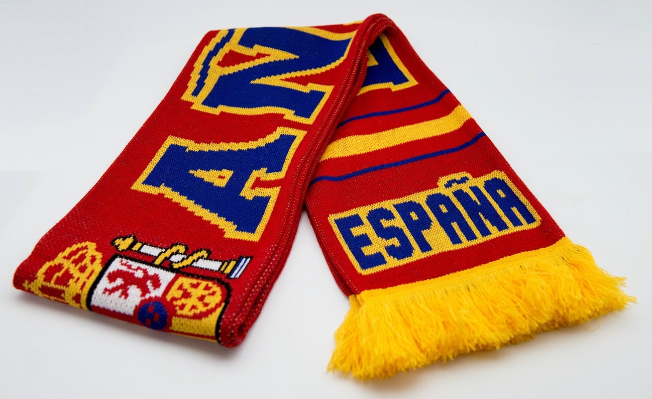Schal Spanien, Wappen mittig