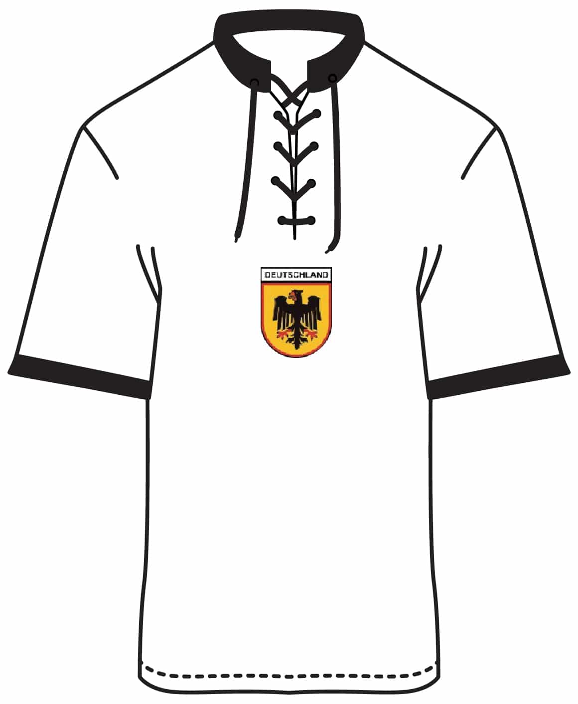 Retro&#x20;Shirt&#x20;Deutschland,&#x20;Logo&#x20;gelb&#x20;mittig