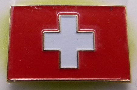 Pin Schweiz, Fahne