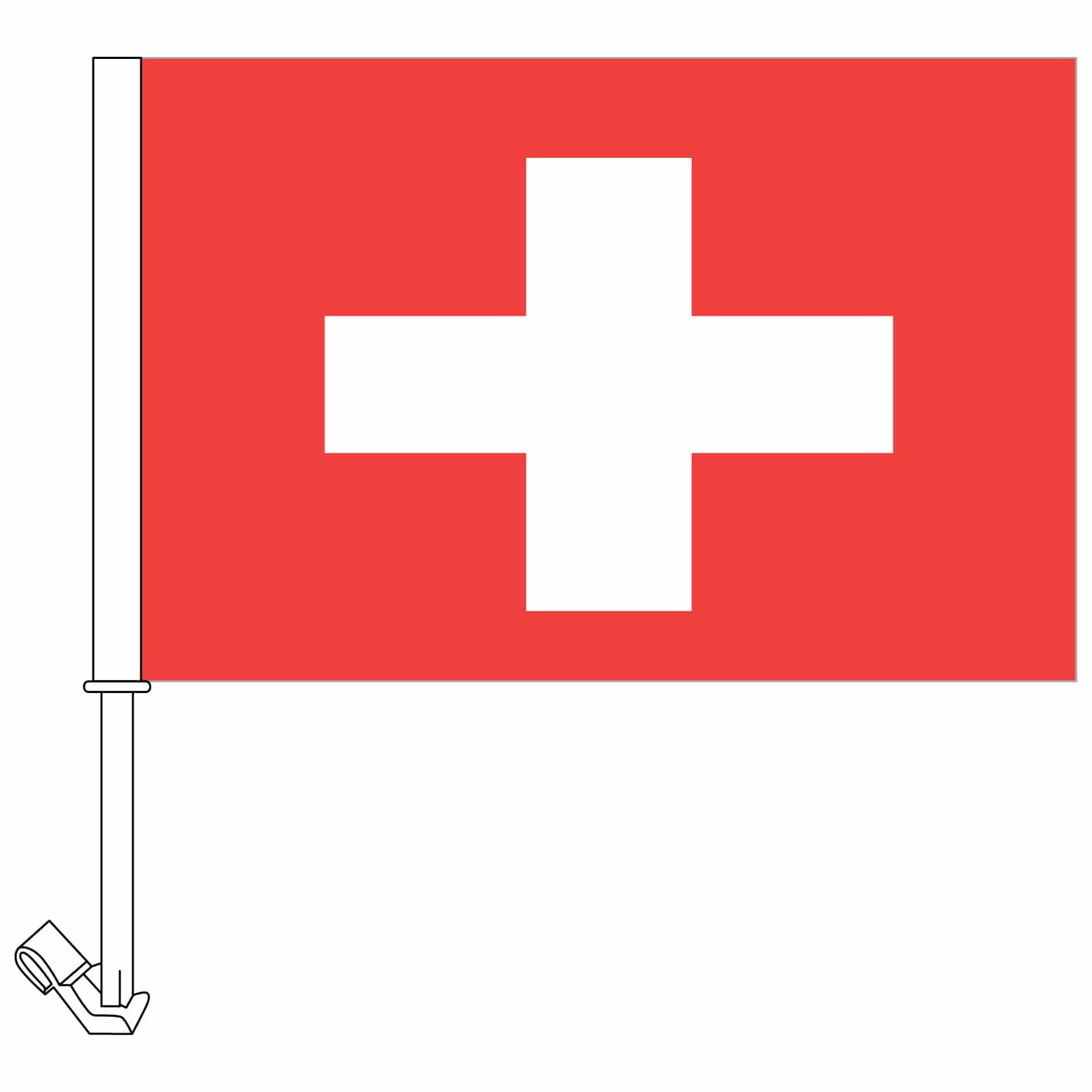 Autofahne Schweiz