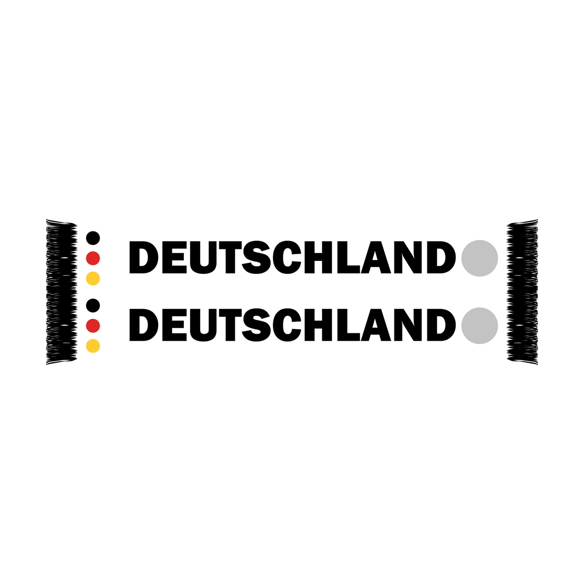 Schal Deutschland bedruckt Baumwoll-Touch 140x17 cm Promo Version I, konfigurierbar
