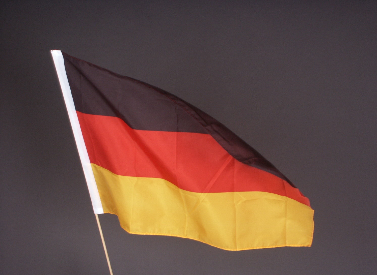 Fahne Deutschland 90x150cm auf Stock