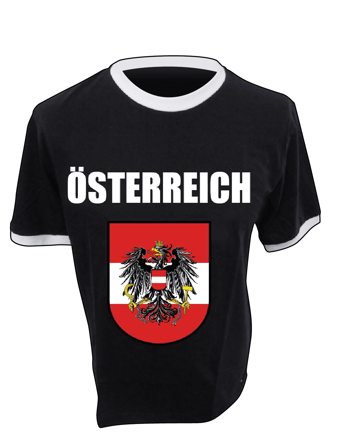 T-Shirt Österreich schwarz