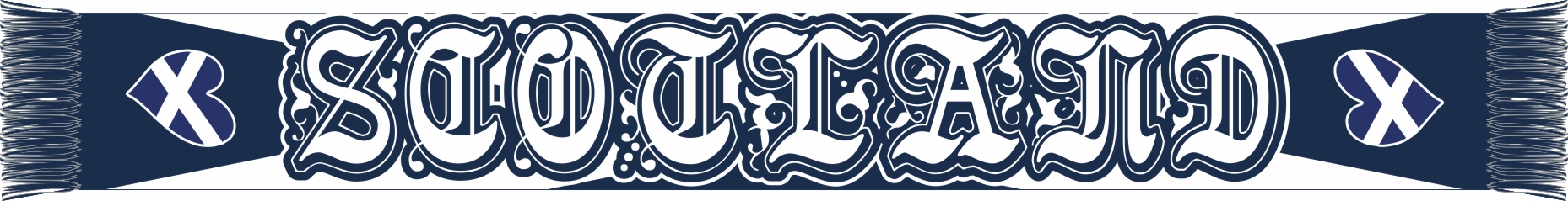 Schal bedruckt Baumwoll-Touch 140x17 cm Schottland