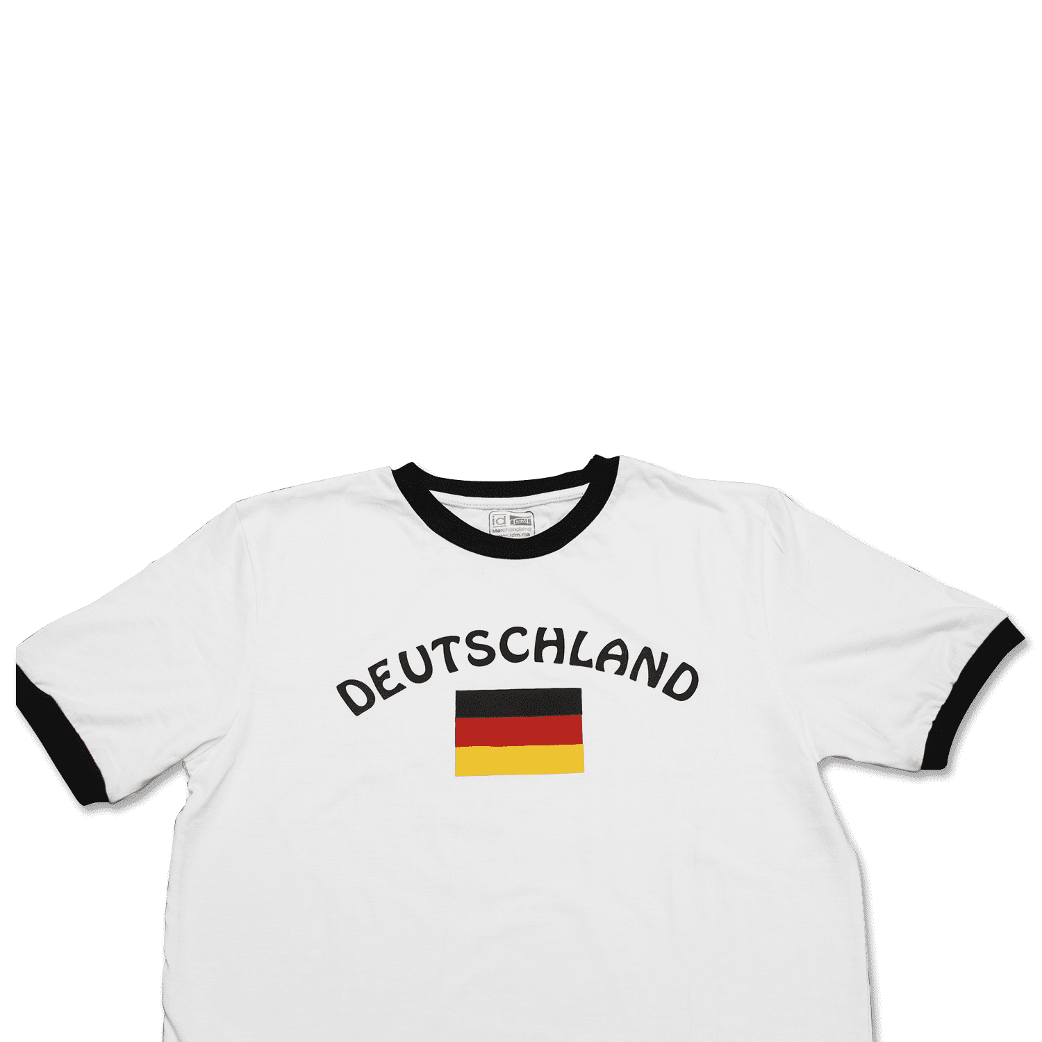 T-Shirt Deutschland weiß mit Flagge