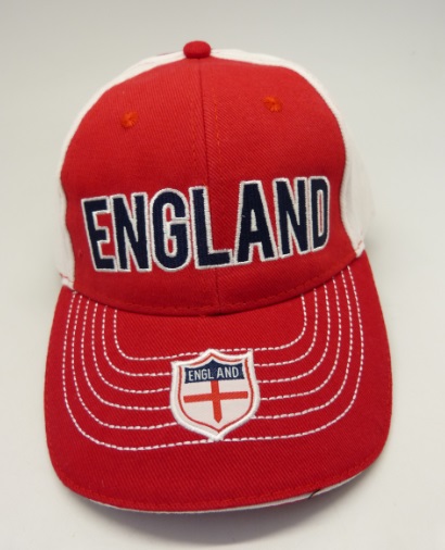 Cap England  rot-weiß