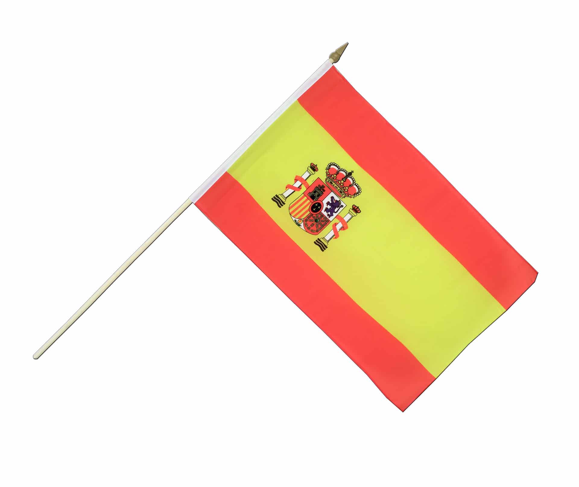 Stockfahne Spanien, 30x45 cm