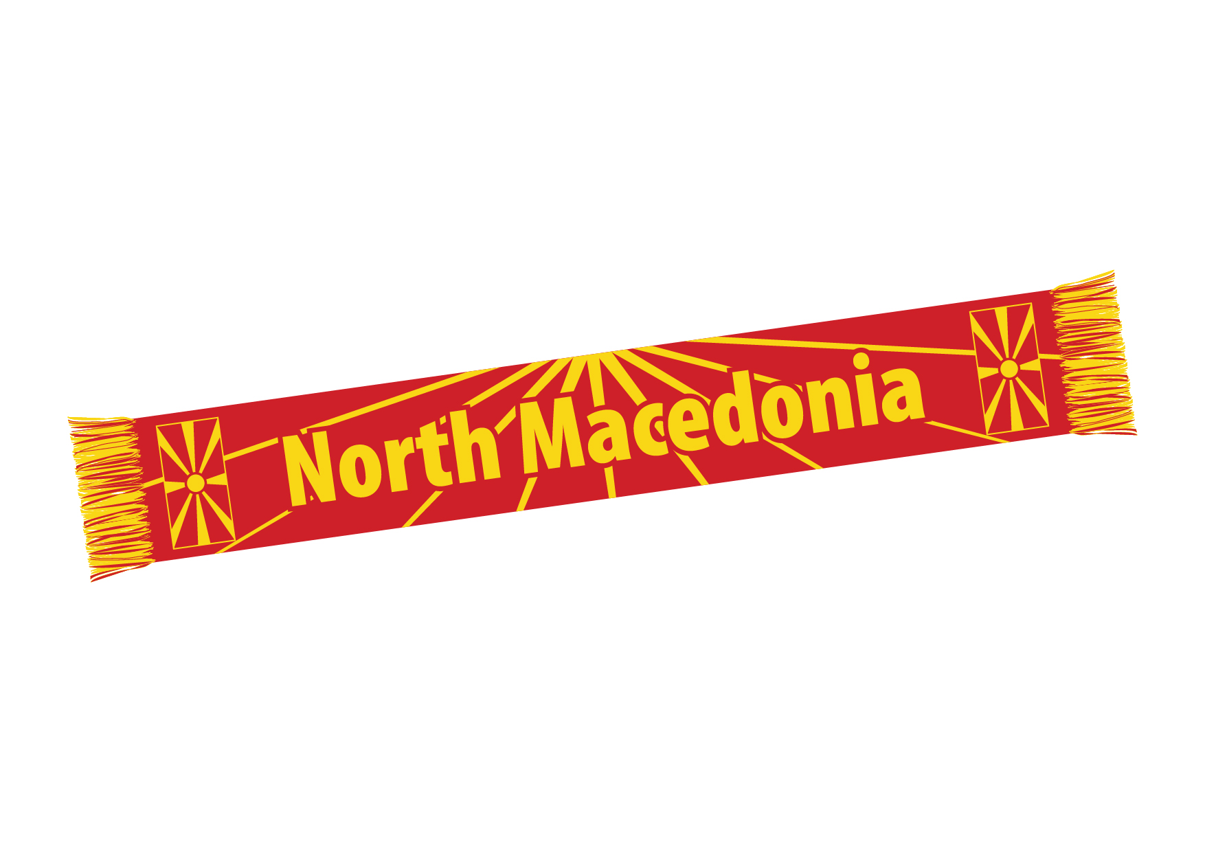 Schal Nordmazedonien – Republika Severna Makedonija - North Macedonia