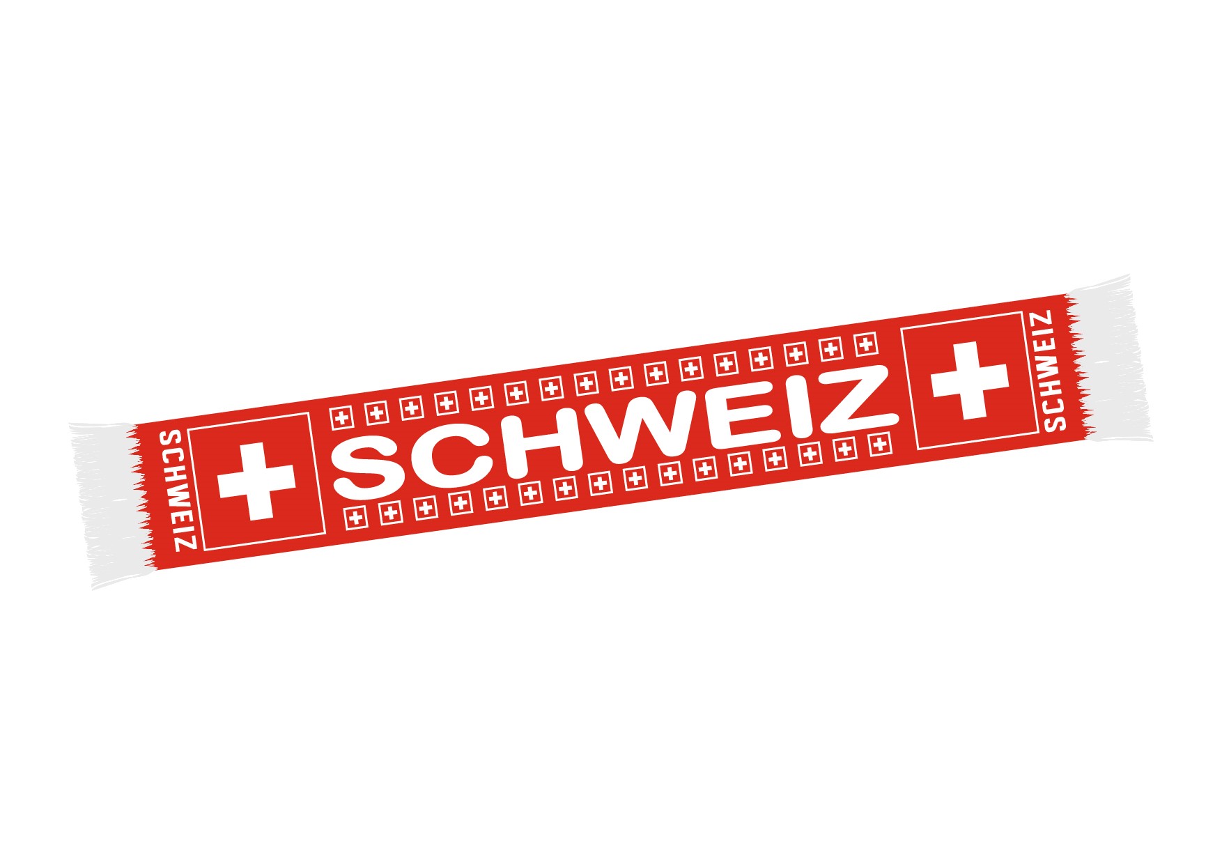 Schal Schweiz viele kleine Fahnen