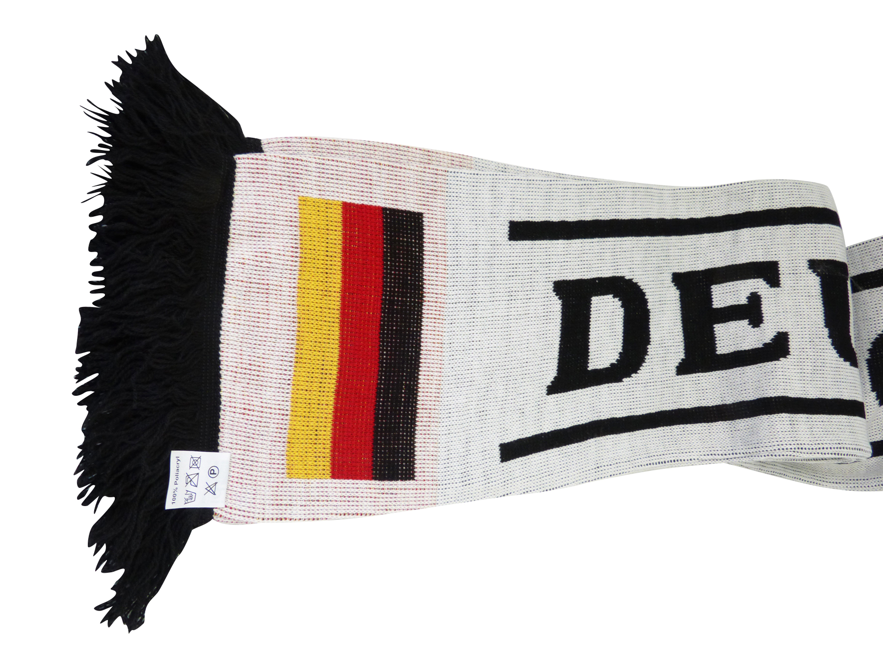Schal Deutschland Promo gestrickt weiß