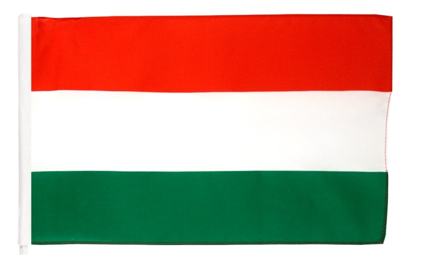Seidenfahne Ungarn - Hungary - Magyarország 90x150 cm