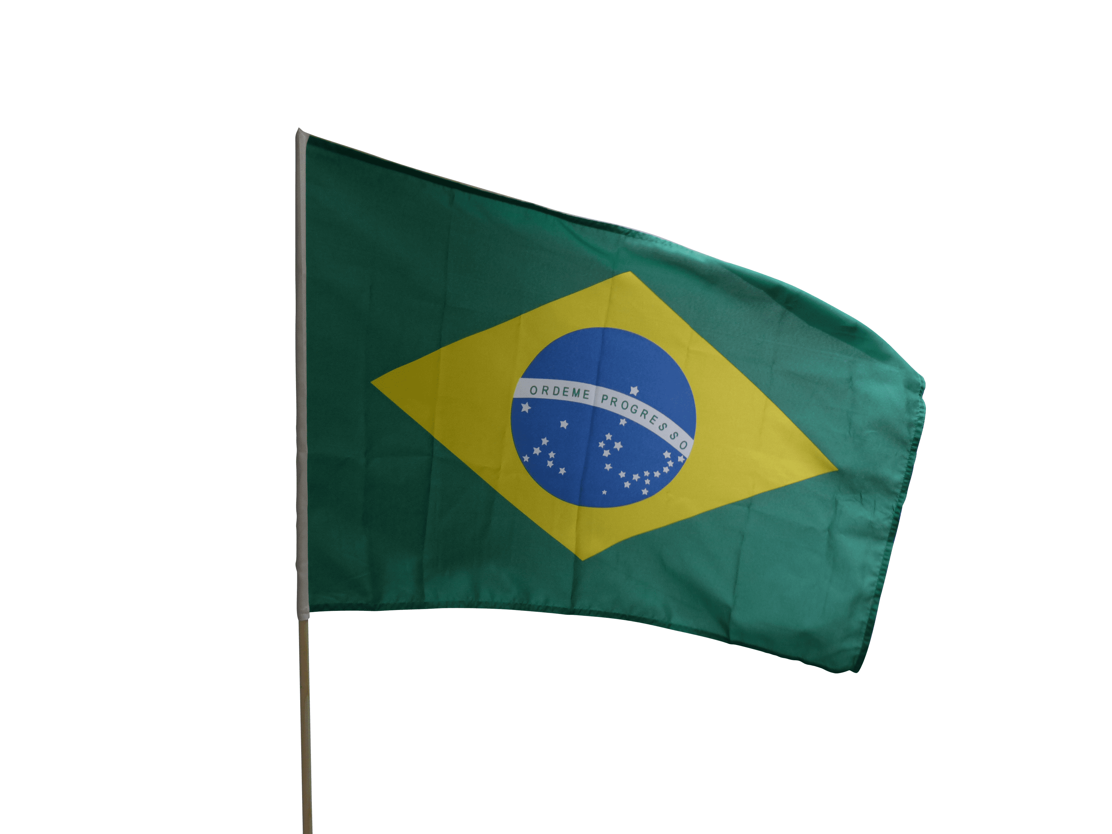 Stockfahne Brasilien, 30x45 cm