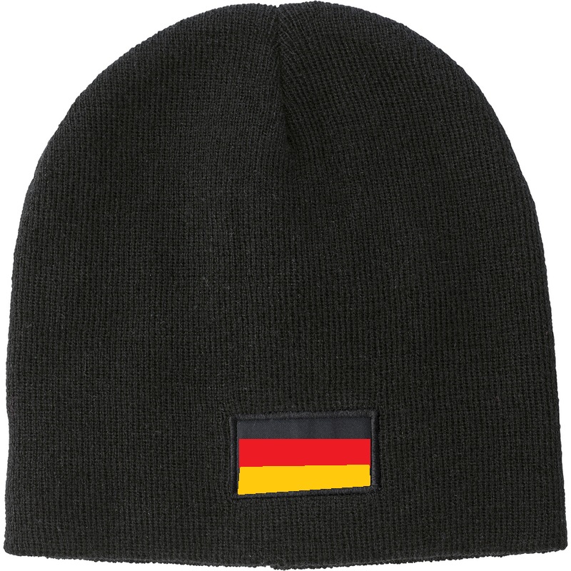 Beanie Deutschland Patch bedruckt