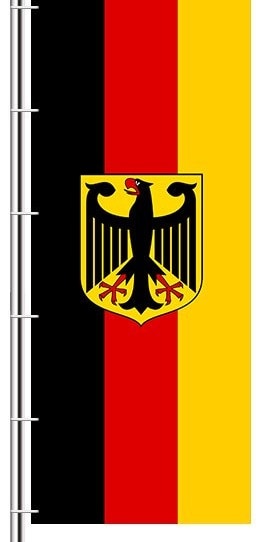 400x150 cm  Mastfahne/ Hissfahne Deutschland mit Adler