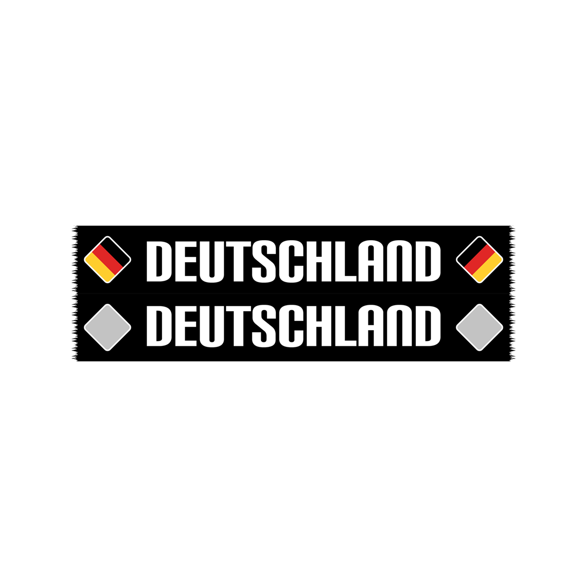Schal Deutschland bedruckt Baumwoll-Touch 140x17 cm Promo Version IV