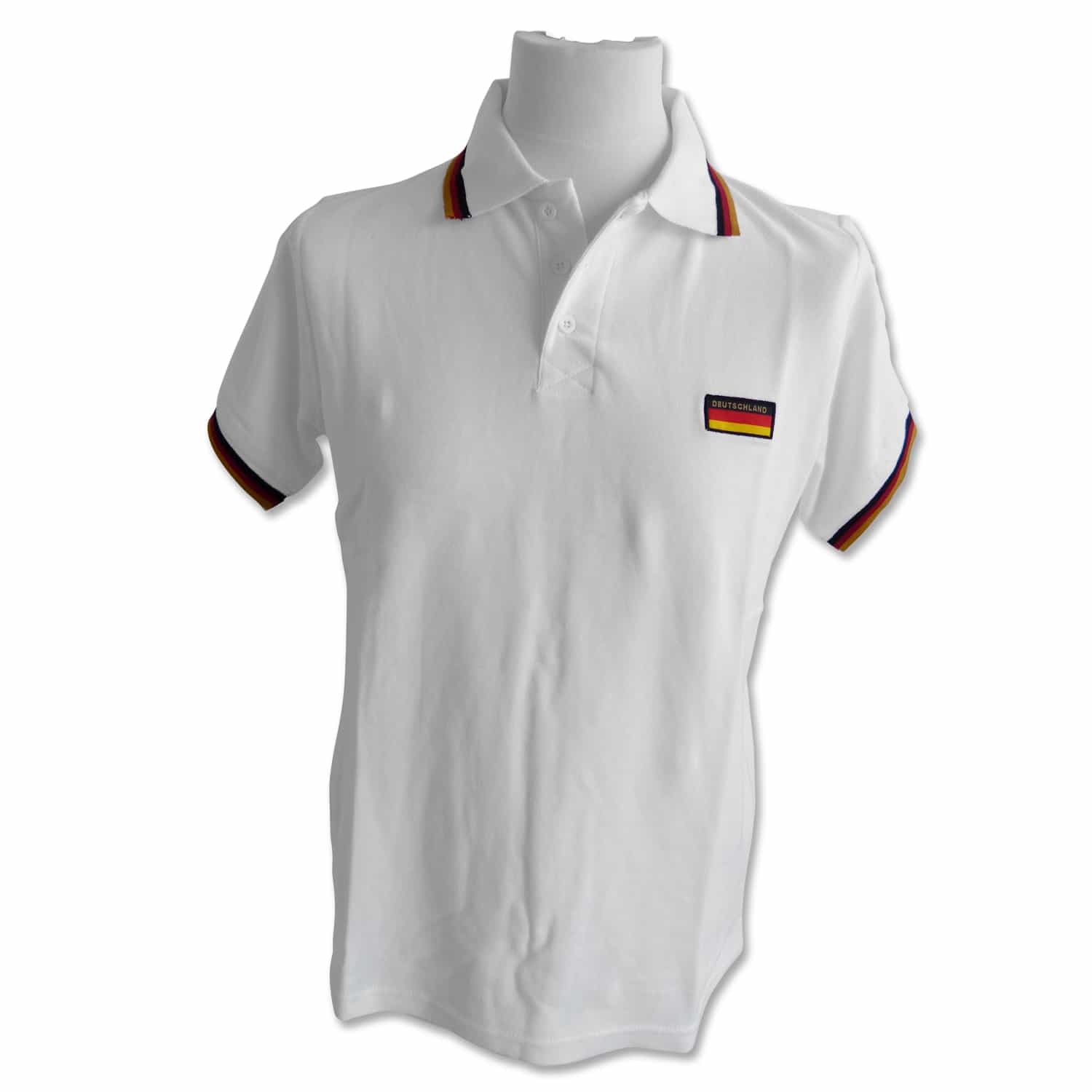 Poloshirt Deutschland weiß