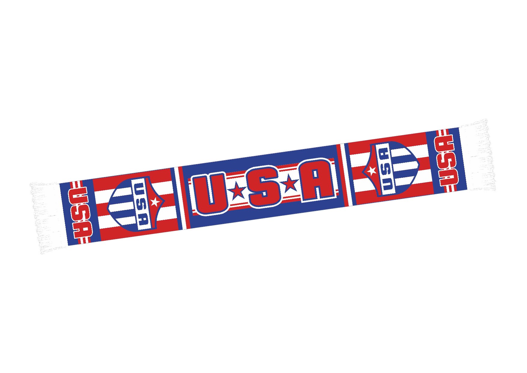 Schal USA rot