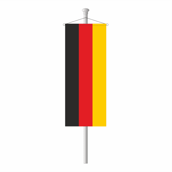 300x120 cm Bannerfahne/ Mastfahne Deutschland inkl Stab