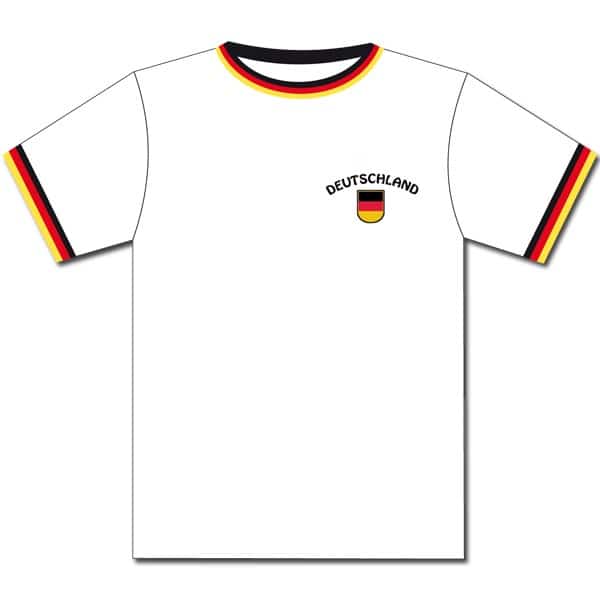 T-Shirt&#x20;Deutschland&#x20;wei&#x00DF;&#x20;Kragen&#x20;schwarz-rot-gold