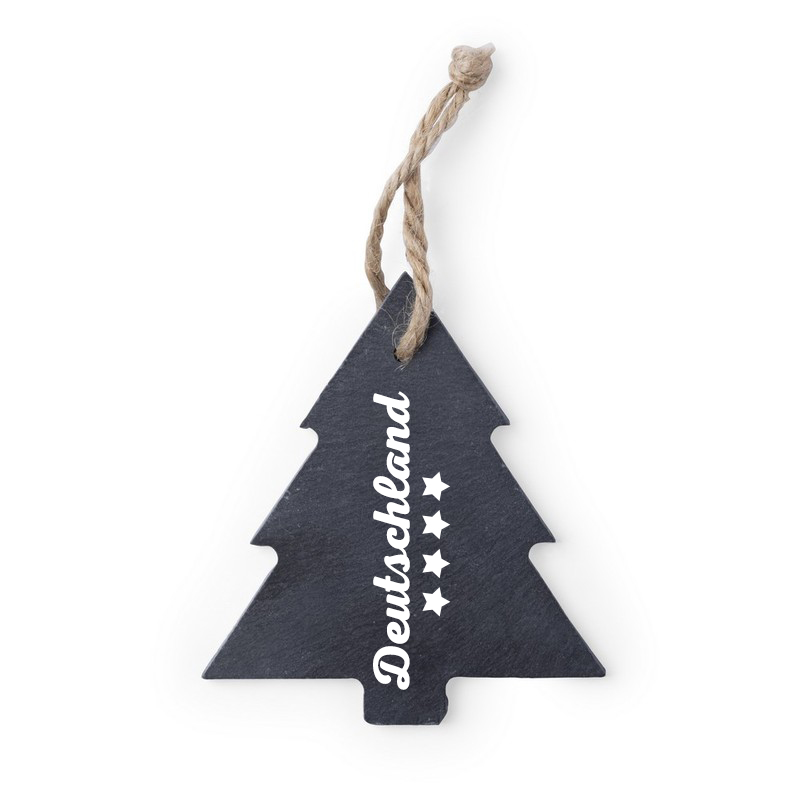 Baumschmuck Deutschland Tanne, Material Schiefer