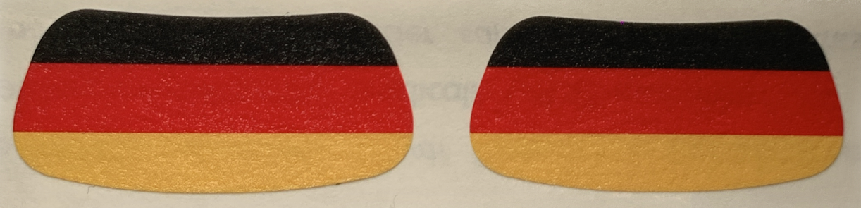 Gesichtsaufkleber Deutschland
